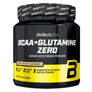 Biotech USA BCAA + Glutamine Zero 480g - Broskvový ledový čaj obraz