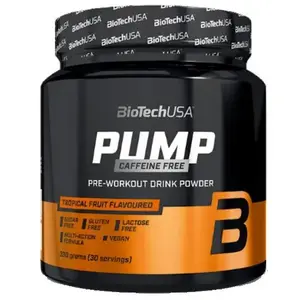 BiotechUSA Pump Caffeine Free 330g - Tropické ovoce obraz
