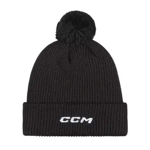CCM Čepice Team Pom Knit SR - černá, Senior obraz