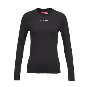 CCM Dámské triko Women's Long Sleeve Training Tee SR - Senior, XS, černá obraz