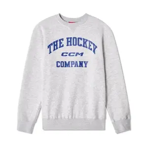 CCM Mikina Athleisure Fleece Crewneck SR - šedá, Senior, S obraz