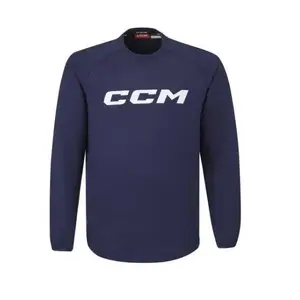 CCM Mikina Locker Room Fleece Crew SR - Senior, S, tmavě modrá obraz