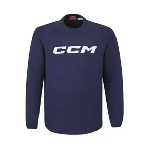 CCM Mikina Locker Room Fleece Crew SR POUZE Senior, XL, černá (VÝPRODEJ) obraz