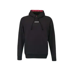 CCM Mikina Team Fleece Pullover Hoodie SR - Senior, S, černá obraz