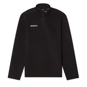 CCM Mikina Team Locker Room 1/4 Zip SR - Senior, S, černá obraz