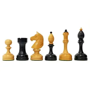Česká Klubovka Retro Elegance dřevěné šachové figurky obraz