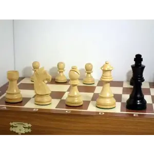 Chopra Šachy Staunton Senator Intarsie de Luxe s ebenovými figurami (AKČNÍ CENA) obraz