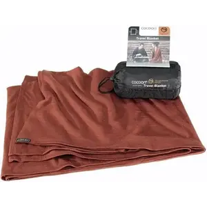 Cocoon merino deka Merino Wool/Silk Blanket dark terracotta obraz