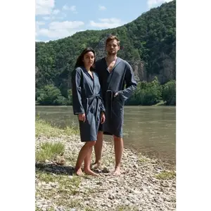 Cocoon Ultralight Microfiber Bathrobe Anchor Grey XL župan obraz