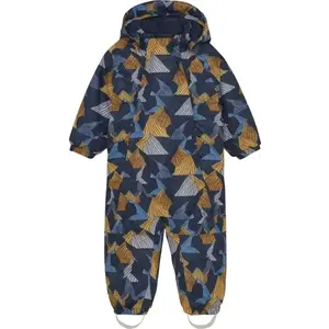 Color Kids Coverall W. 2 ZIP- AOP-741592.3520-Orange Pop 24/25 overal - Velikost 92 obraz