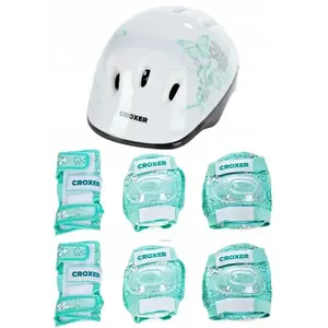 Croxer Silky Fibre MINT sada chráničů a přilby - XS, chrániče XS obraz