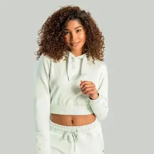 STRIX Dámská mikina Essential Cropped Hoodie Moon Grey - XS obraz