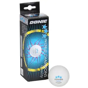 Donic P40+ 3 hvězdy bílé míčky na stolní tenis - 3 ks obraz