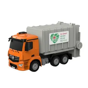 DOUBLE E Mercedes-Benz oranžové 1/26 RC popelářské auto obraz