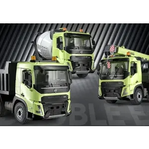 DOUBLE E VOLVO FMX Construction sada 3 RC modelů nákladních vozidel obraz