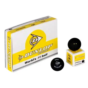 Dunlop Revelation Pro černý squashový míček - 2x žlutá tečka 1 ks obraz