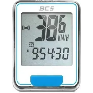 Echowell BC-5 5F bílo-modrý cyklocomputer obraz