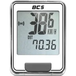 Echowell BC-5 5F bílo-šedý cyklocomputer obraz
