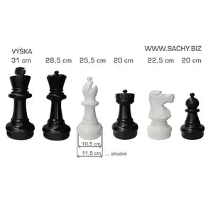 ECI deLuxe 31 cm náhradní šachová figura pro zahradní šachy obraz