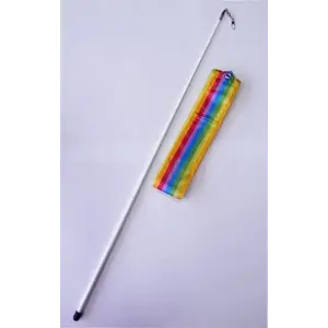 Effea Gymnastická stuha OFFICIAL FANTASIA + tyčka - Duhová obraz