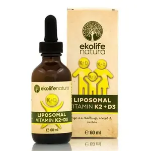 Ekolife Natura Vitamin K2 + D3 (Lipozomální vitamín K2+ D3) 60 ml obraz