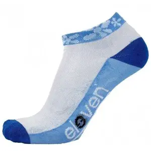 Eleven Luca FLOWER BLUE sv. modré/bílé/modré cyklistické ponožky - S (UK 36-38) obraz
