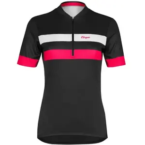 Etape Clara 2.0 cyklistický dres černá-růžová - L obraz