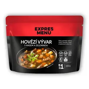 Expres Menu Hovězí vývar s masem a zeleninou 330 g obraz