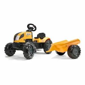 Falk Šlapací traktor 2055L Mighty Builder s vlečkou obraz