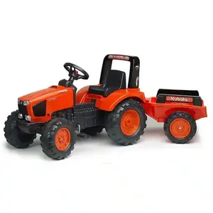 Falk Šlapací traktor 2060AB Kubota M6 s vlečkou obraz
