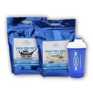 Fit Sport Nutrition 2x Maxi Pro 90% 2500g + šejkr Fitsport - Salted caramel obraz