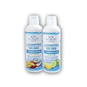 FitSport Nutrition 2x L-Carnitine 150000 + Chromium 1000ml - Mango coconut obraz