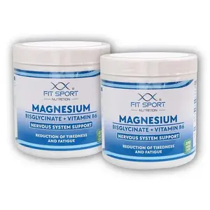 FitSport Nutrition 2x Magnesium Bisglycinate + Vitamin B6 270 vege kapslí - Hořčík obraz