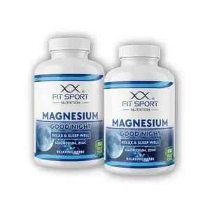 FitSport Nutrition 2x Magnesium GOOD NIGHT 150 vege caps - Hořčík Sleep Well obraz