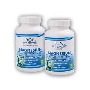 FitSport Nutrition 2x Magnesium Malate + Vitamin B6 120 vege caps - Energy Magnesium - Hořčík Malát obraz