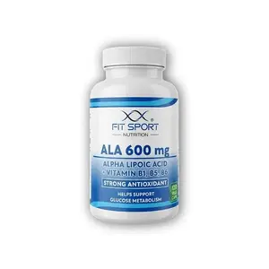 FitSport Nutrition ALA 600mg Alpha Lipoic Acid + Vitamin B1, B5, B6 120 vege caps - Kyselina Alfa Lipoová obraz