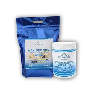 FitSport Nutrition Maxi Pro 90% 2500g + Creatine 550g - Salted caramel obraz