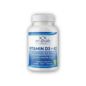 FitSport Nutrition Vitamin D3 + K2 120 vege kapslí obraz