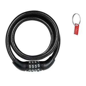 Force Zámek L8/650mm, kódový, bez držáku, černý obraz