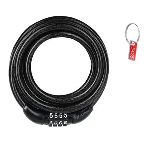 Force Zámek S8/1800mm, kódový, bez držáku, černý obraz