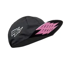 Fresh Trash FT MEN'S CYCLING CAP LARGE FLAT TRUE BLACK cyklistická kšiltovka - M obraz