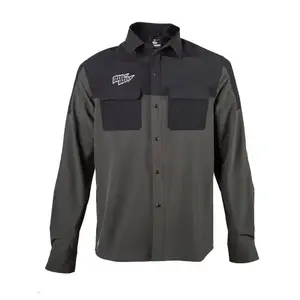 Fresh Trash FT UNISEX RIDER LONG SLEEVE SHIRT OLIVE GREEN/BLACK - M obraz