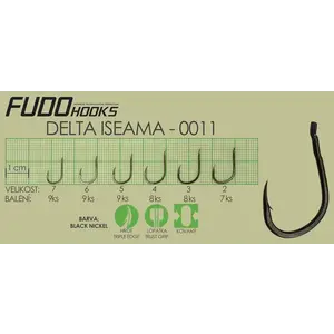 Fudo Hooks Delta Iseama černý rybářský háček vel. 3 (bal. 8 ks) obraz