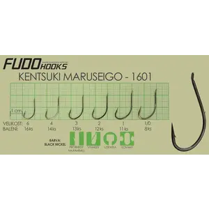 Fudo Hooks Maruseigo černý vel. 6 (bal. 16 ks) rybářský háček obraz