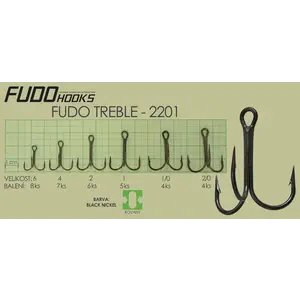 Fudo Hooks Treble vel. 2 (bal. 6 ks) rybářský háček obraz