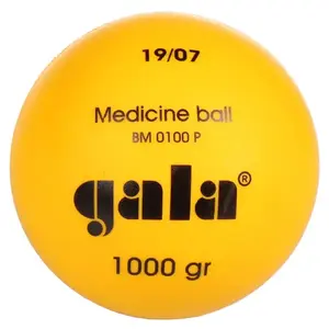 Gala BM P žlutý plastový medicinbal - 0, 6 kg obraz