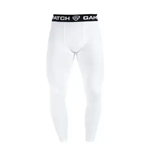 GAMEPATCH COMPRESSION PANTS white - L - Bílá obraz