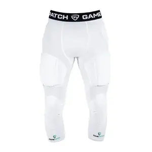 GAMEPATCH PADDED 3/4 TIGHTS WITH FULL PROTECTION WHITE - L - Bílá obraz