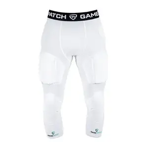 GAMEPATCH PADDED 3/4 TIGHTS WITH FULL PROTECTION WHITE POUZE M - Bílá (VÝPRODEJ) obraz