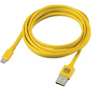 Go Travel Extra Long žlutý 2m nabíjecí kabel Micro USB obraz